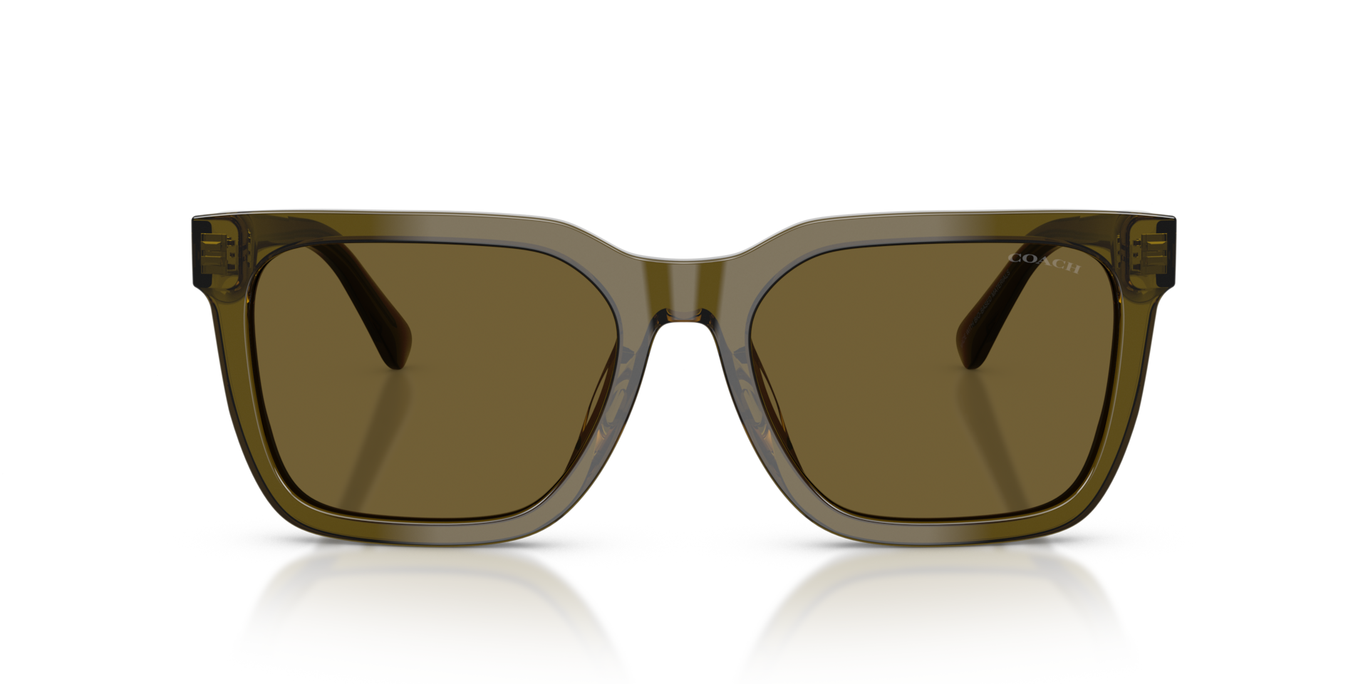 Coach HC8466U CFU12 591073 Men's Sunglasses Green Size 56