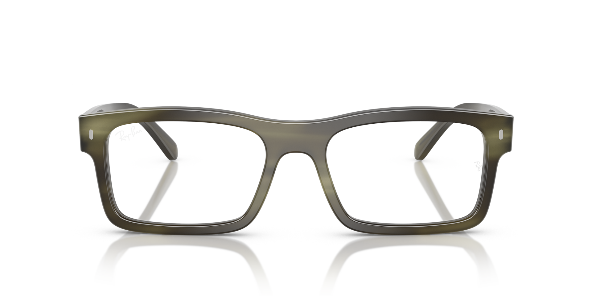 Ray-Ban Rb5435 Optics Optical Havana Green Frame Clear Lenses Polarized 54-19