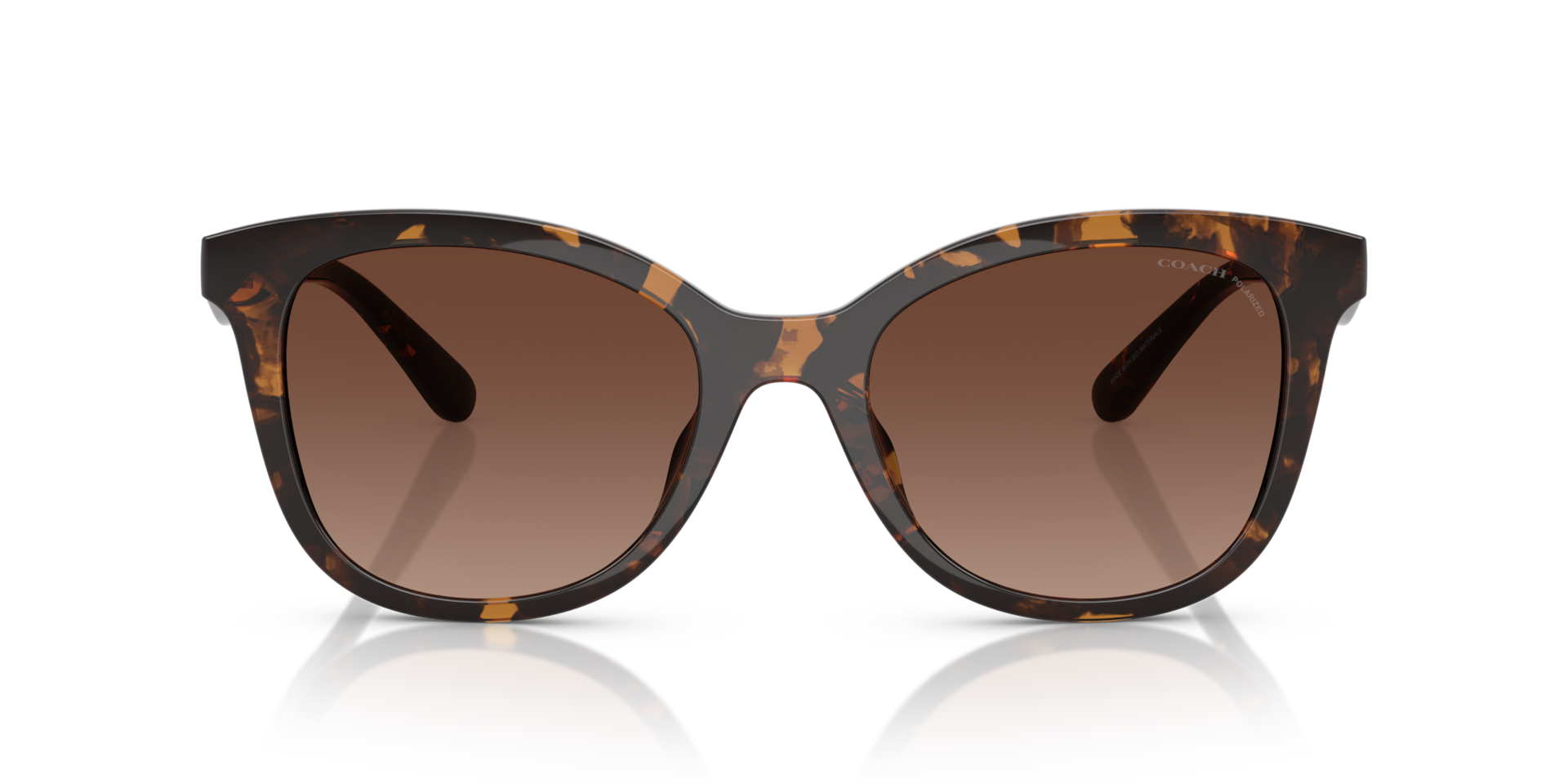 Coach HC8419U CAD25 Polarized 5120T5 Women’s Sunglasses Tortoiseshell Size 55