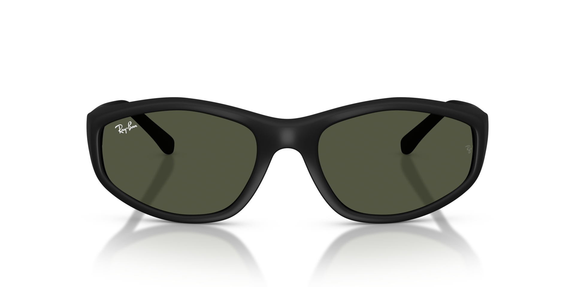 Ray-Ban Rb2228 Sunglasses Rubber Black Frame Green Lenses 59-20