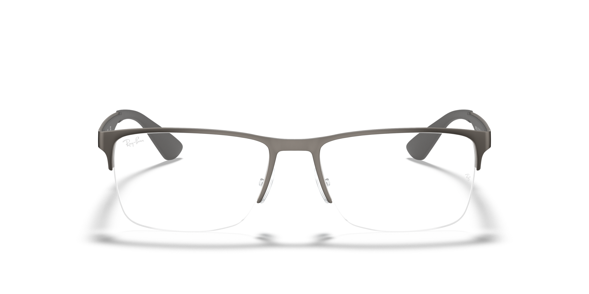 Ray-Ban Rb6335 Optics Optical Grey Frame Clear Lenses Polarized 56-17