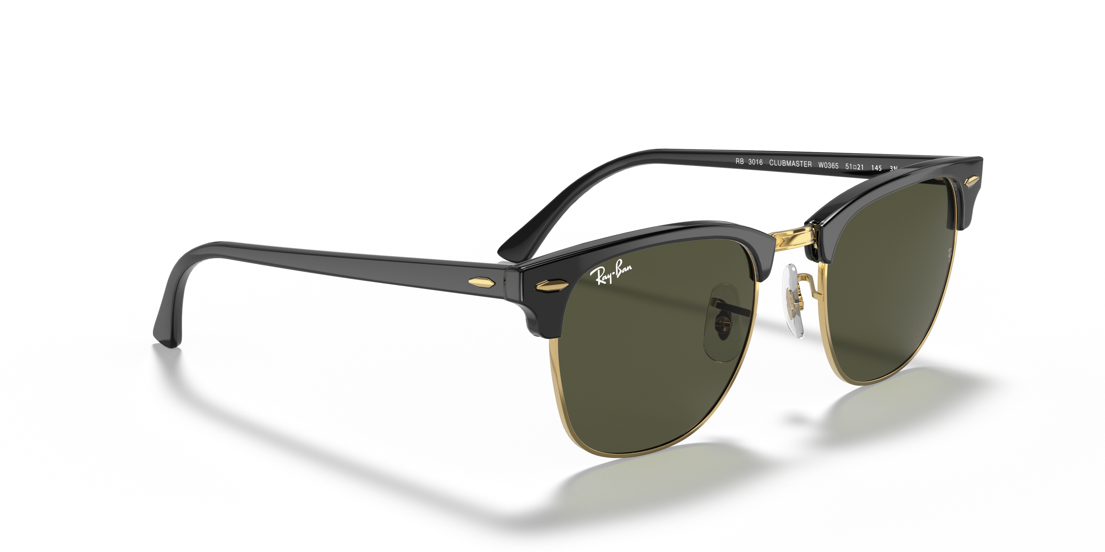 Ray-Ban RB 3016 CLUBMASTER サングラス Ray-Ban RB3016 CLUBMASTER CLASSIC Sunglasses | Clearly