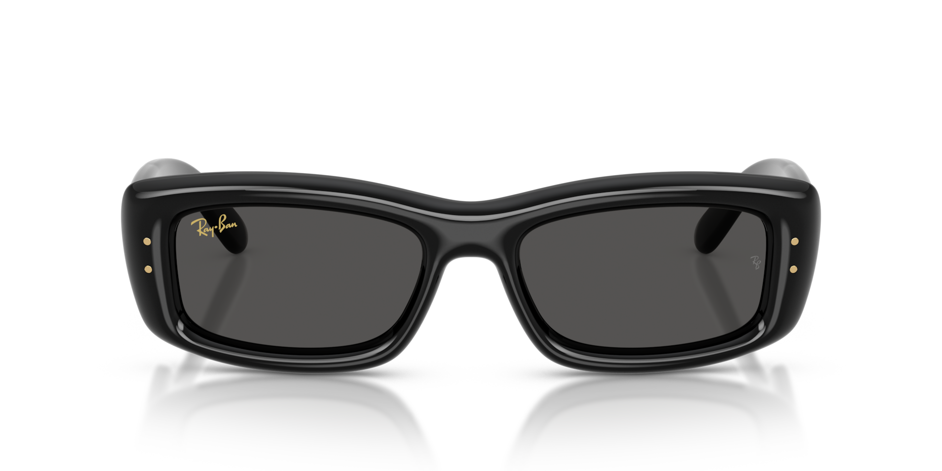 Ray-Ban Kiliane Puffer Sunglasses Black Frame Black Lenses 55-19