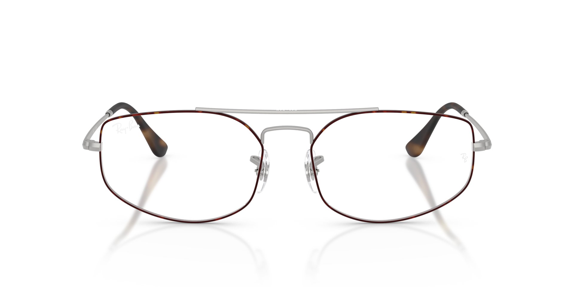 Ray-Ban Explorer V Optics Optical Matte Silver Frame Clear Lenses Polarized 56-17