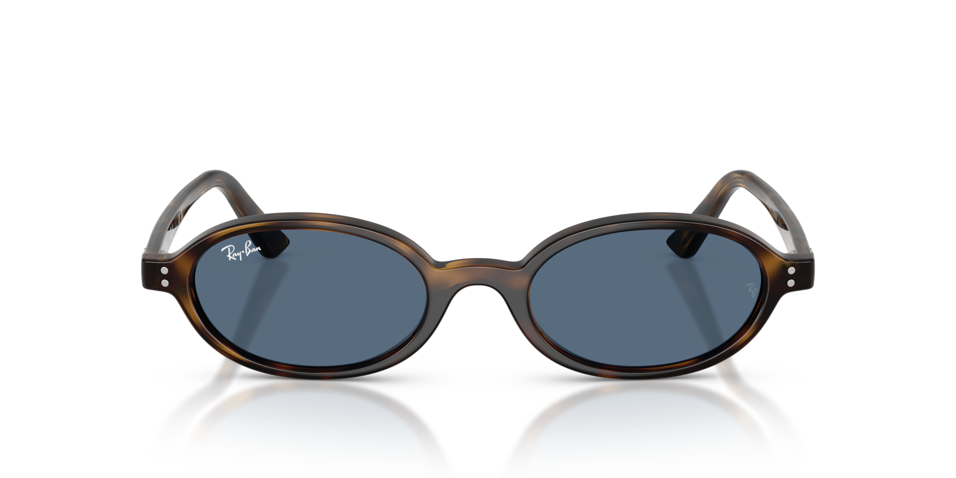 Ray-Ban Khal Bio-based Sunglasses Havana Frame Blue Lenses 51-20