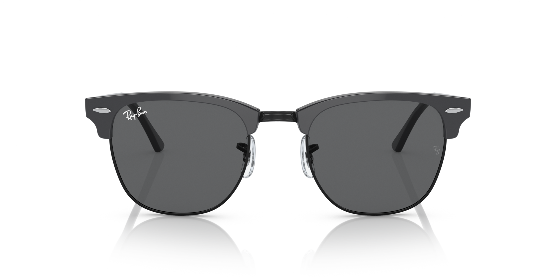 Ray-Ban Clubmaster Classic Sunglasses Grey Frame Grey Lenses 51-21