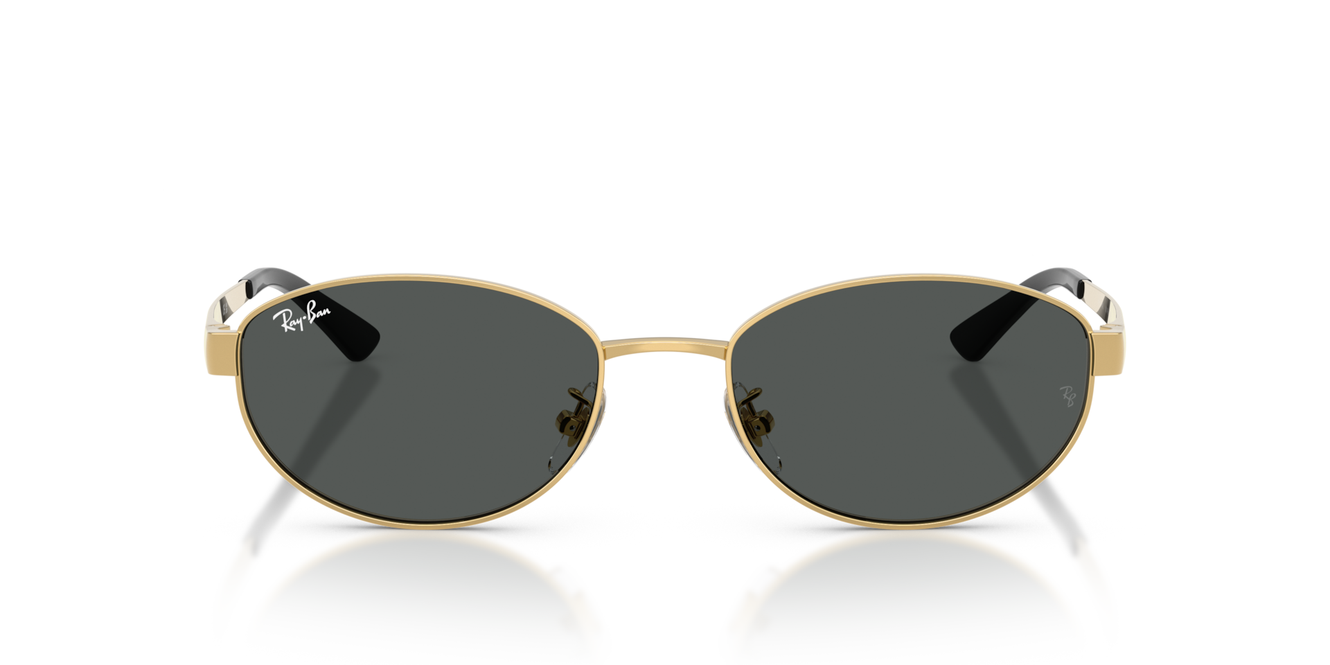 Ray-Ban Rb3774d Sunglasses Arista Gold Frame Grey Lenses 55-19
