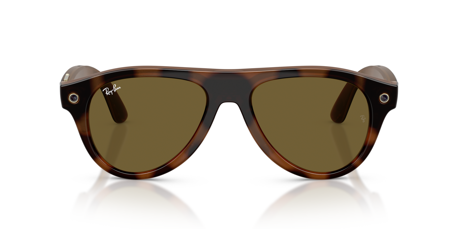 Ray-Ban | Lunettes Ia Meta Aviator (Gen 3) Avec Photo, Vidéo, Audio Et Messagerie - Havane/verres Solaires Bruns - Standard