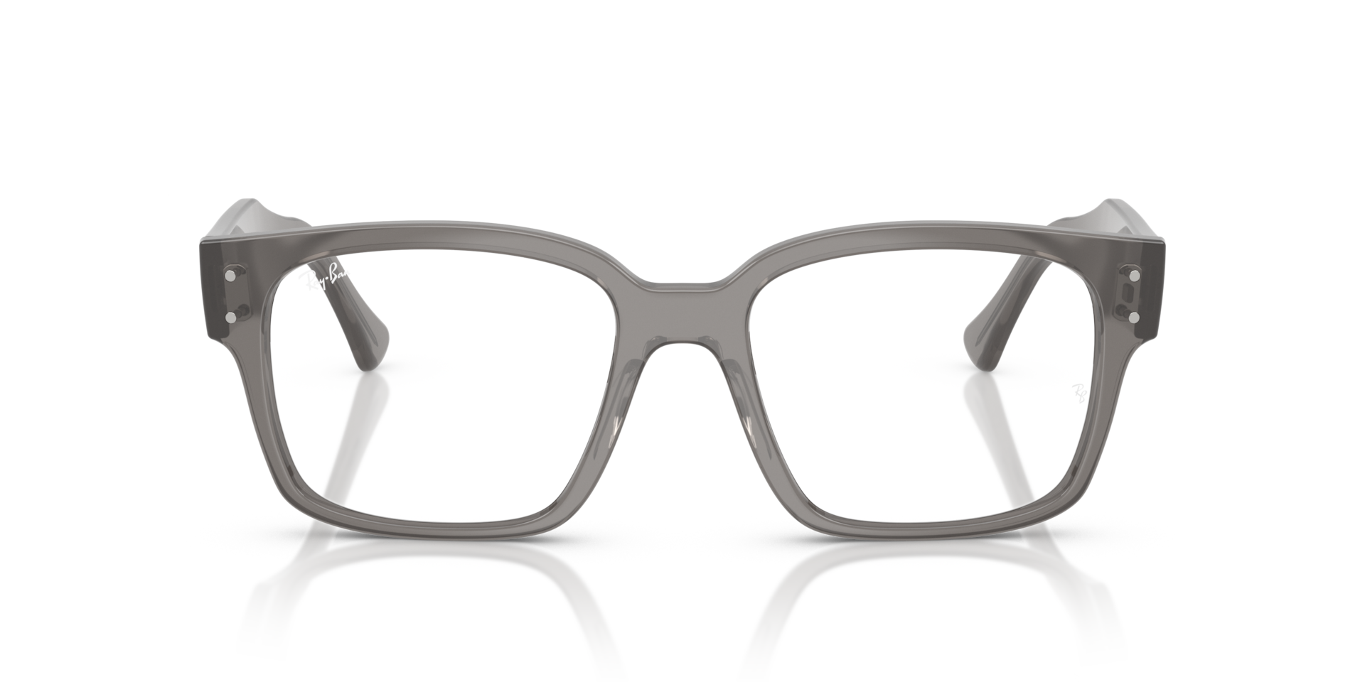 Ray-Ban Laurene Optics Bio-based Optical Transparent Grey Frame Clear Lenses Polarized 53-18