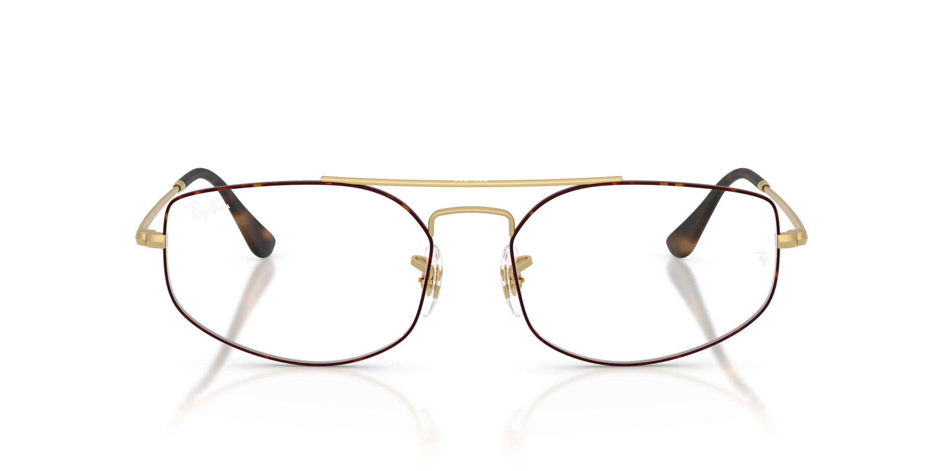 Ray-Ban Explorer V Optics Optical Matte Arista Gold Frame Clear Lenses Polarized 56-17
