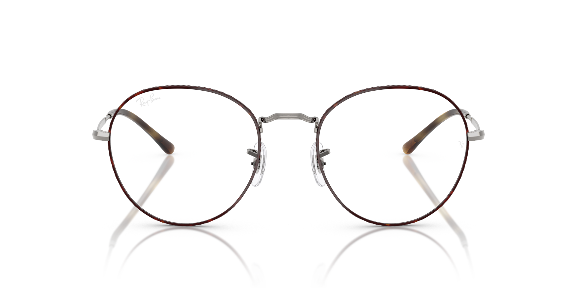 Ray-Ban David Optics Optical Gunmetal Frame Clear Lenses Polarized 51-20