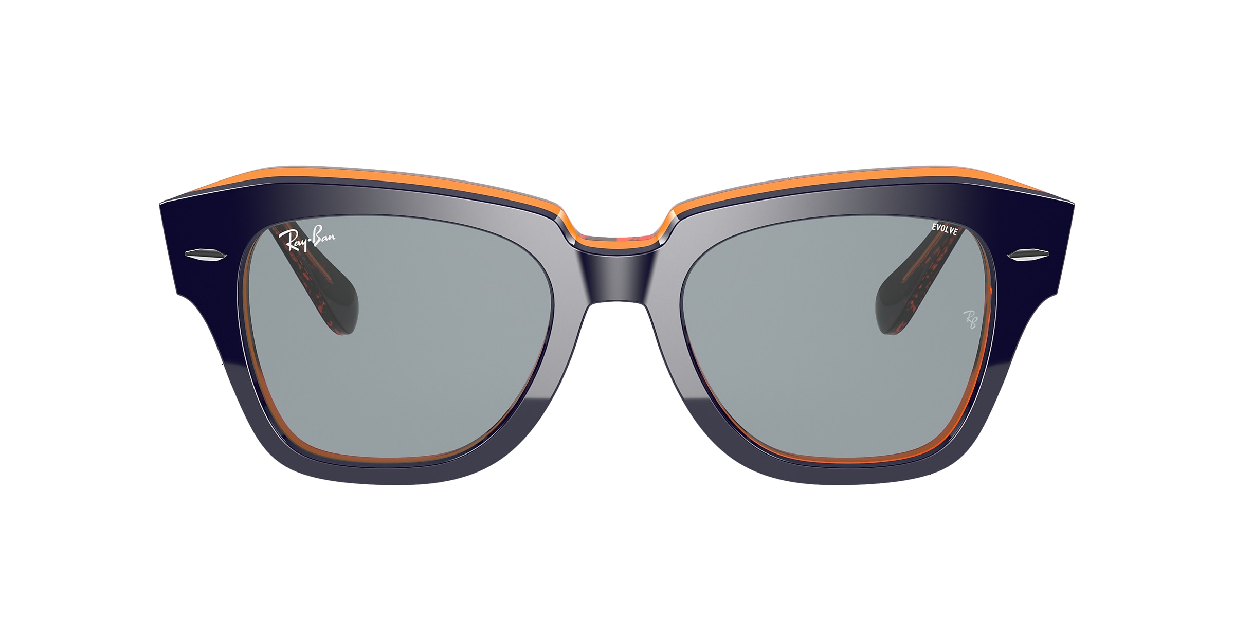 Ray-Ban Sunglasses RB2186 STATE STREET ORANGE FLUO