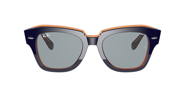 Ray-Ban Sunglasses RB2186 STATE STREET ORANGE FLUO