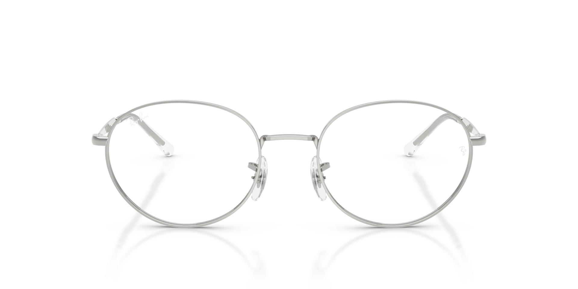Ray-Ban Rb6558 Optics Optical Silver Frame Transparent Lenses Polarized 54-20