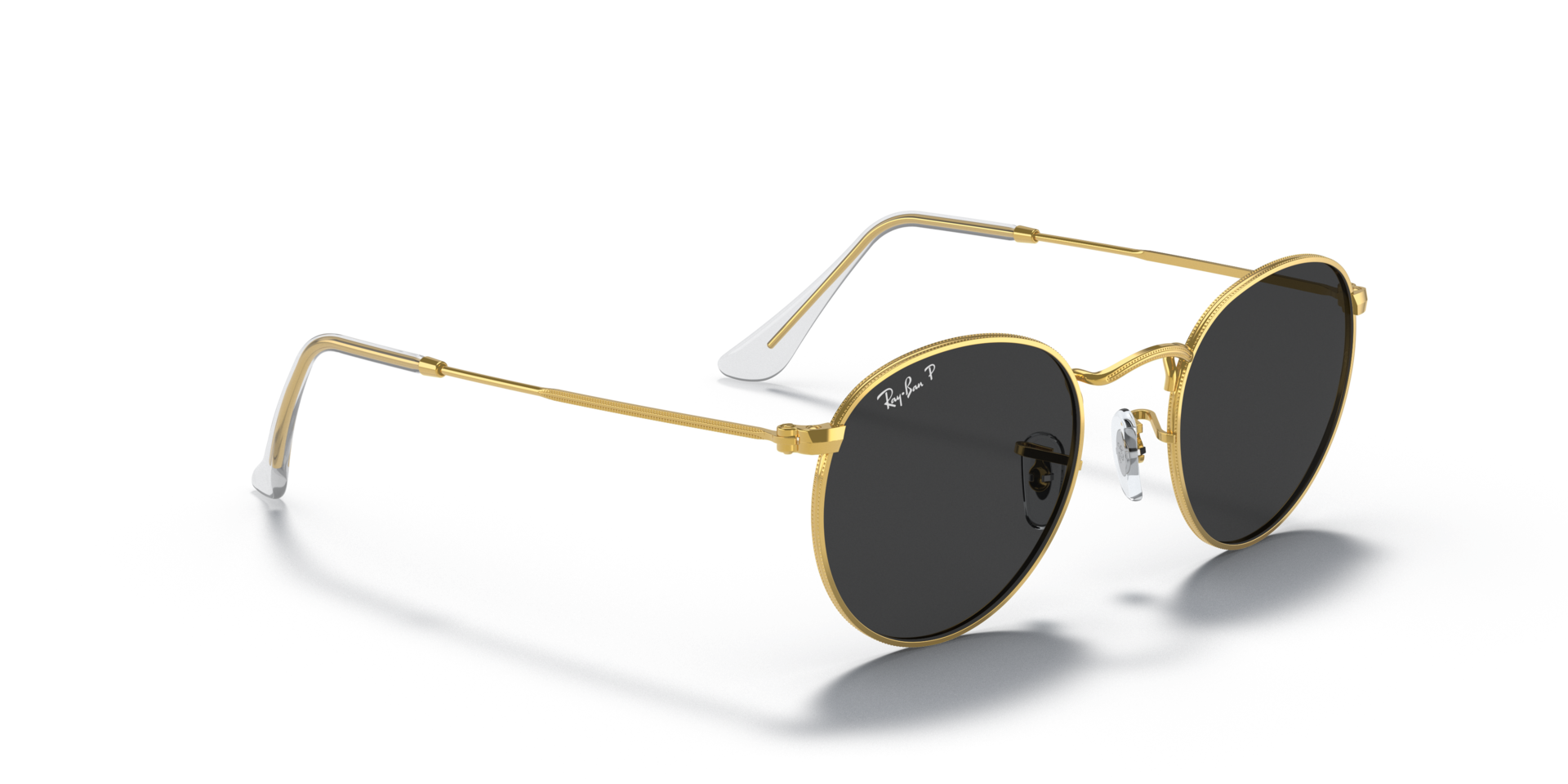 Ray-Ban RB3447 ROUND METAL Sunglasses | Clearly