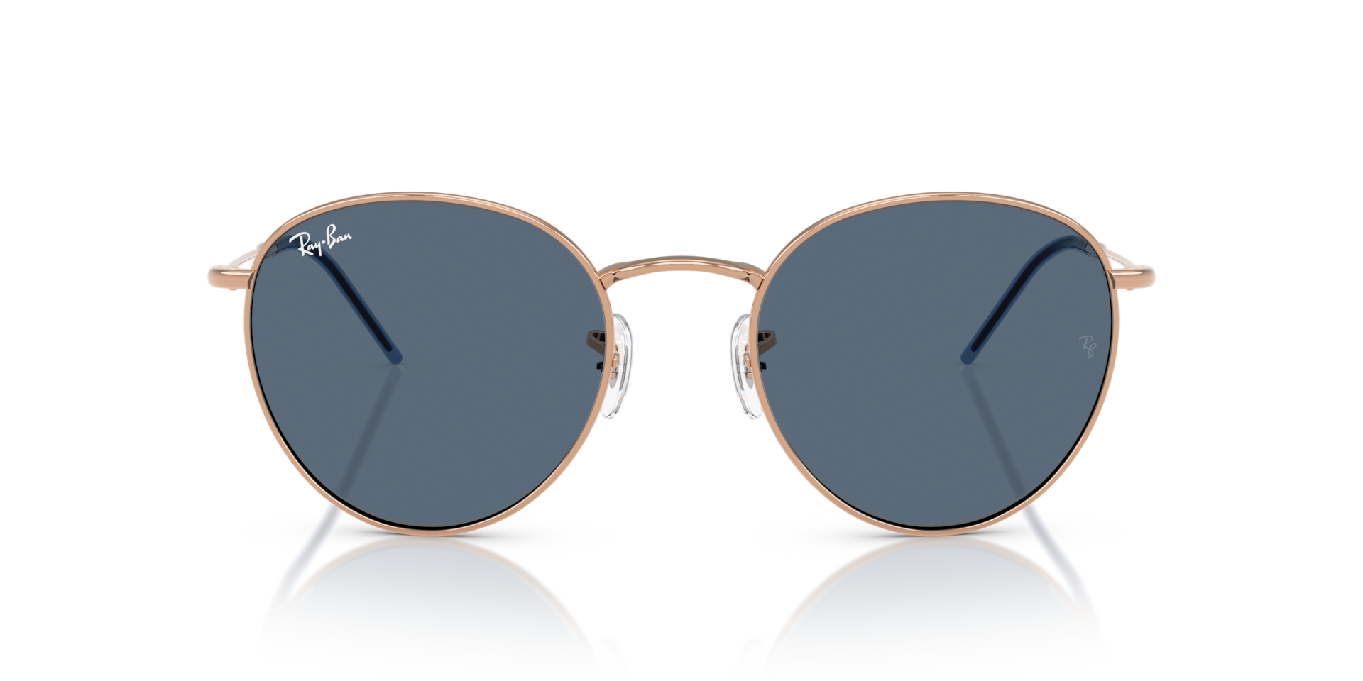 Ray-Ban RBR0103S Round Reverse 92023A Men's Sunglasses Gold Size 53