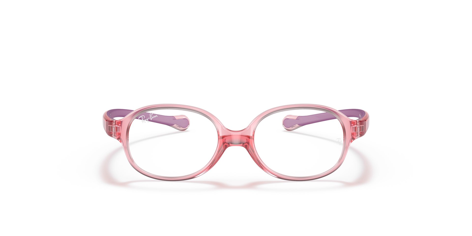 Ray-Ban Rb1587 Optics Kids Optical Light Red & Violet Frame Clear Lenses Polarized 41-14