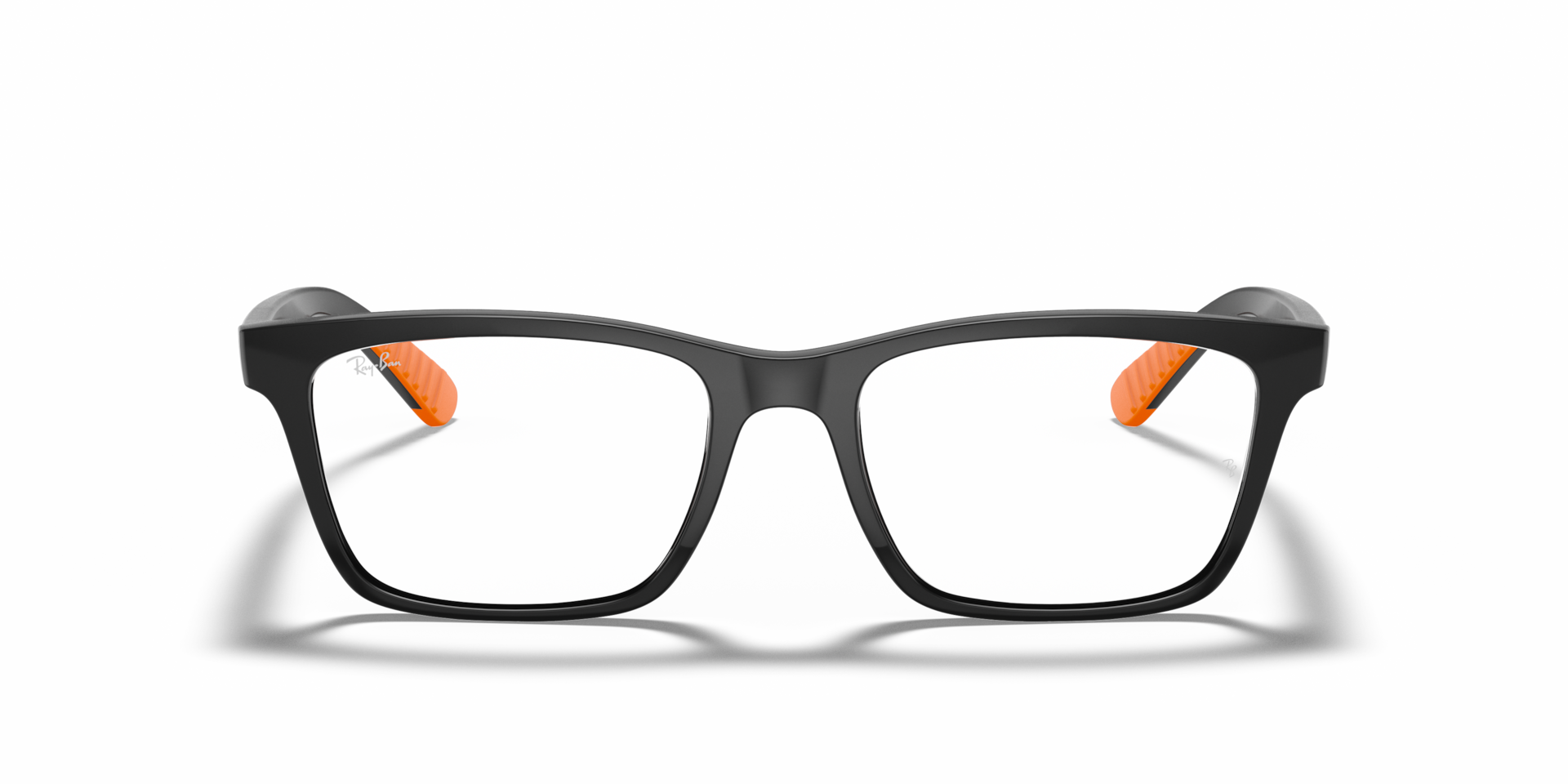Ray-Ban Rb7025 Optics Optical Black Frame Clear Lenses Polarized 55-17