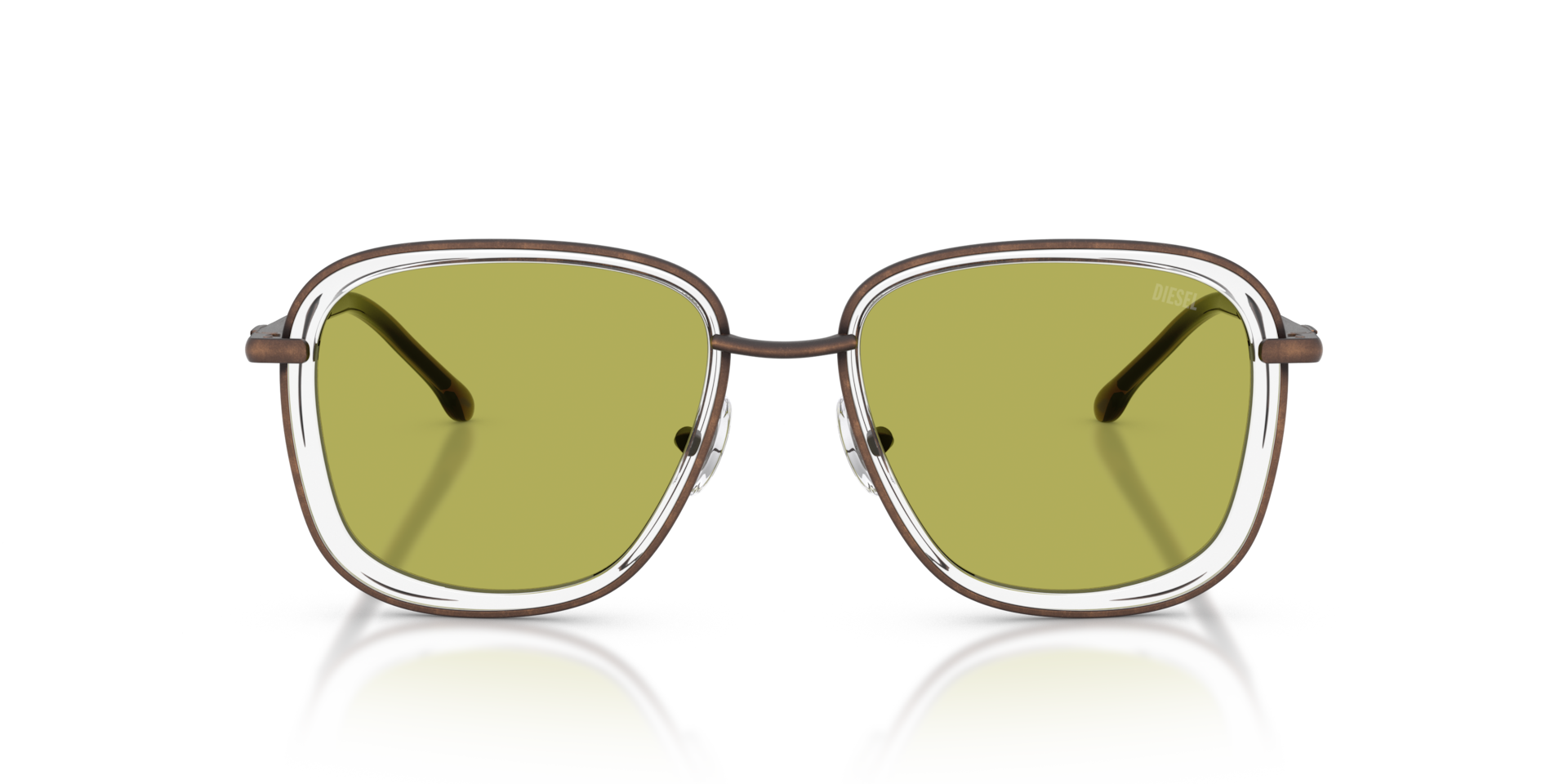 Diesel DL1017 1040/2 Men's Sunglasses Brown Size 52