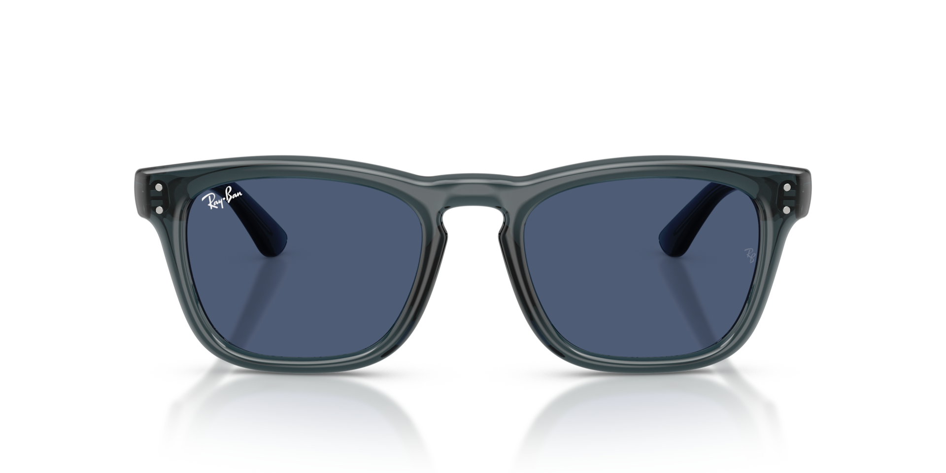 Ray-Ban Rb2238 Sunglasses Transparent Blue Frame Blue Lenses 52-20