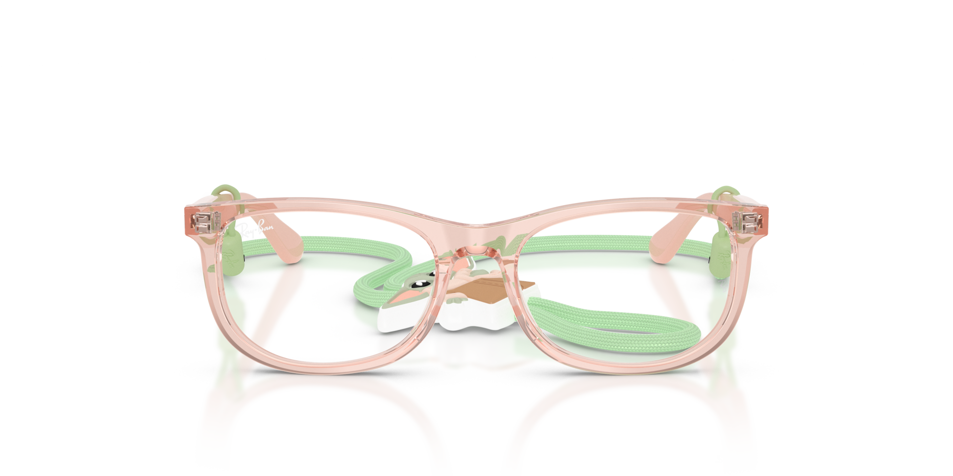 Ray-Ban Ray-Ban Star Wars™ – Grogu Mini New Wayfarer Optics Optical Pink Frame Clear Lenses Polarized 46-16
