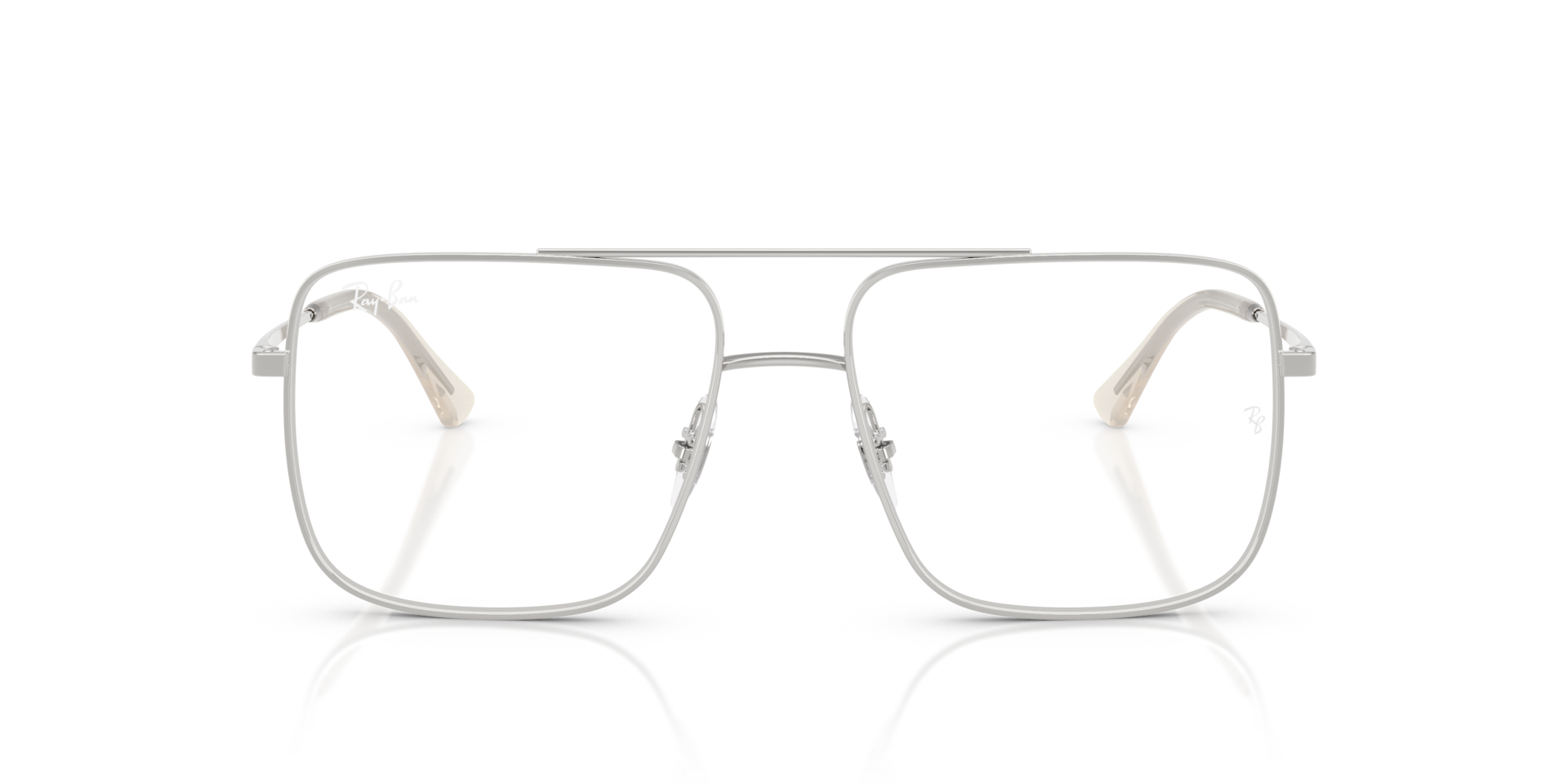 Ray-Ban Ari Optics Bio-based Optical Silver Frame Clear Lenses Polarized 54-16