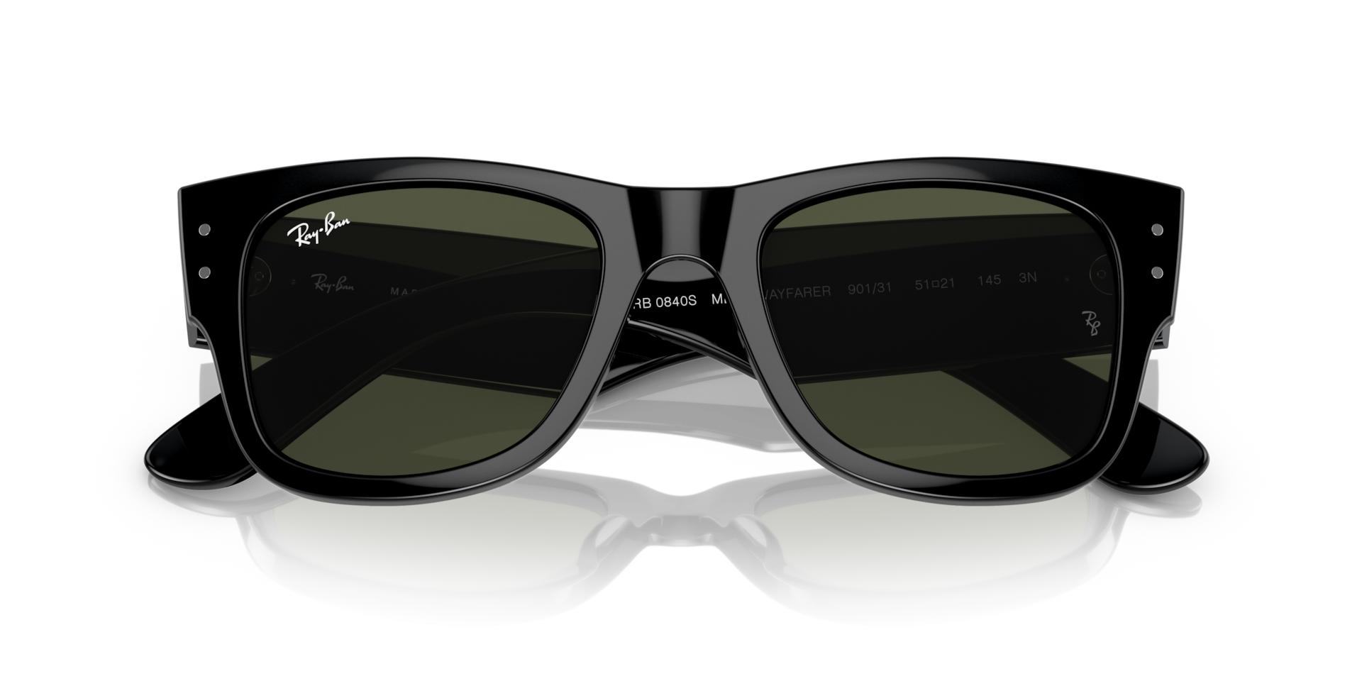 Ray-Ban RB0840S MEGA WAYFARER Sunglasses | Clearly