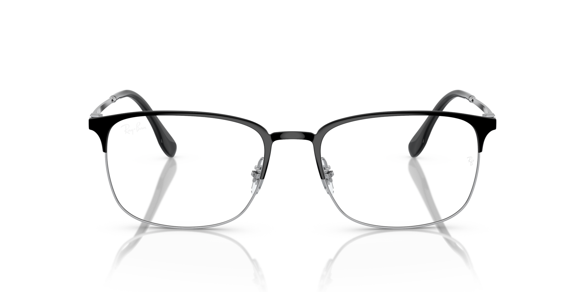 Ray-Ban Rb6494 Optics Optical Silver Frame Clear Lenses Polarized 56-18