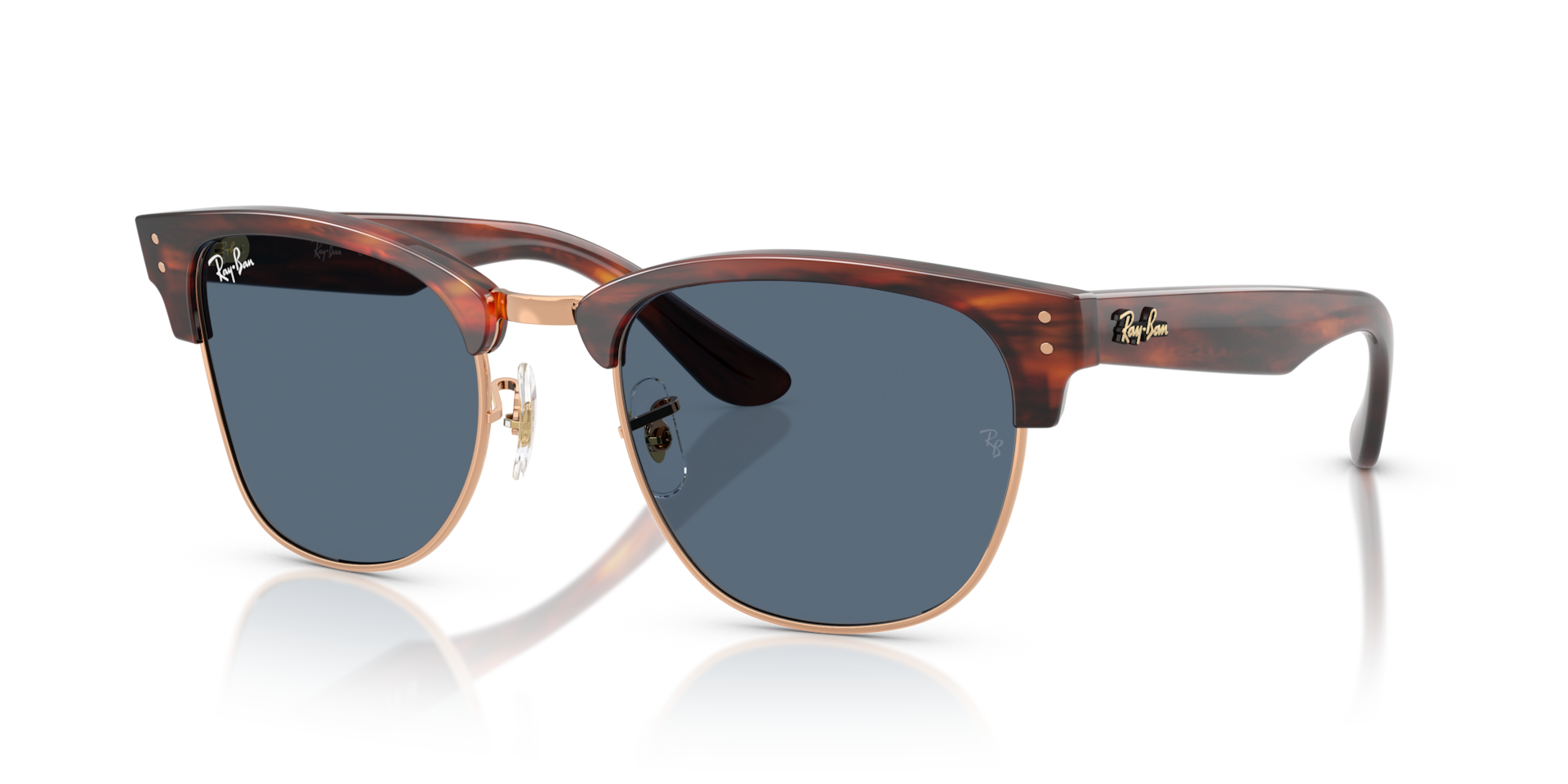 ほぼ未使用　Ray-Ban CLUBMASTER 0RBR0504S Ray-Ban RBR0504S CLUBMASTER REVERSE Sunglasses | Clearly