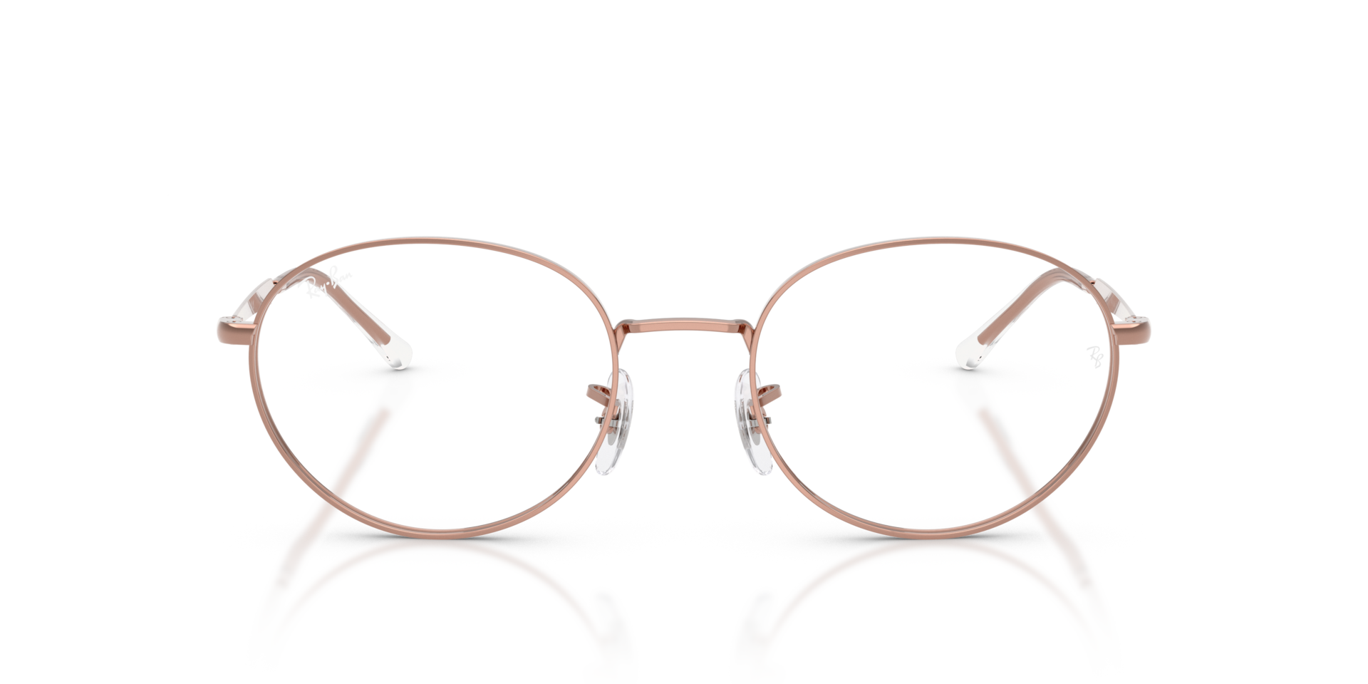 Ray-Ban Rb6558 Optics Optical Copper Frame Transparent Lenses Polarized 54-20