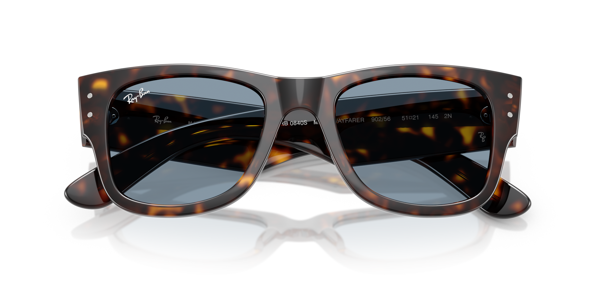 Ray-Ban RB0840S MEGA WAYFARER SUMMER CAPSULE Sunglasses | Clearly