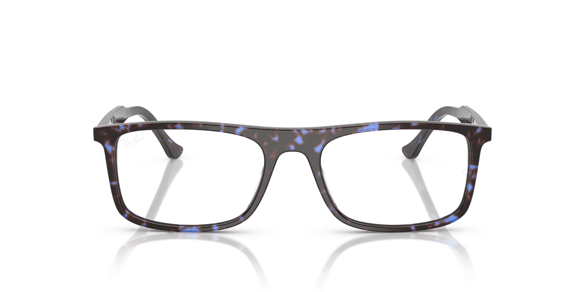 Ray-Ban Rb5440 Optics Optical Havana Blue Turtle Frame Clear Lenses Polarized 53-18