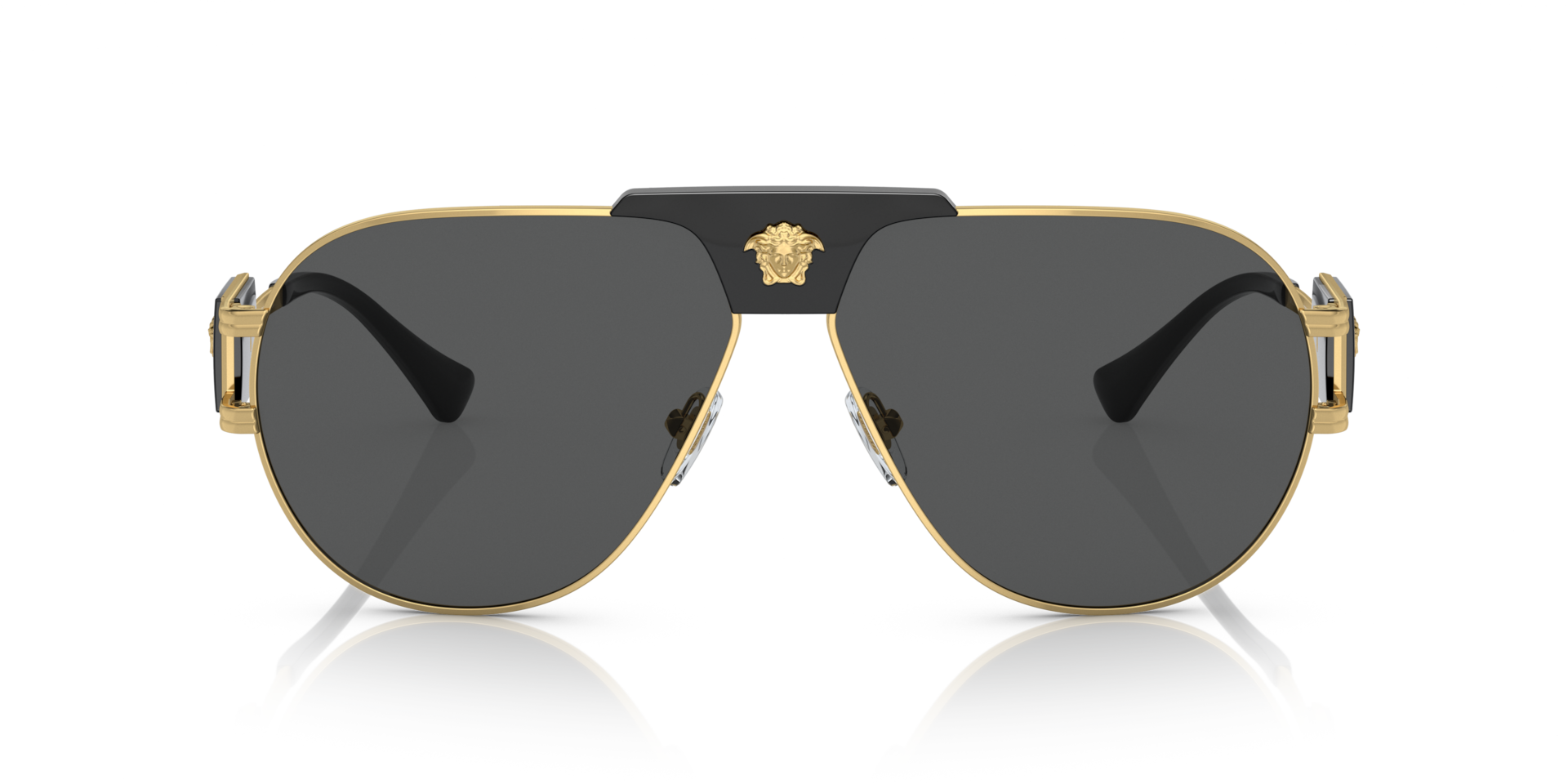 Versace VE2252 Asian Fit 100287 Men's Sunglasses Gold Size 63
