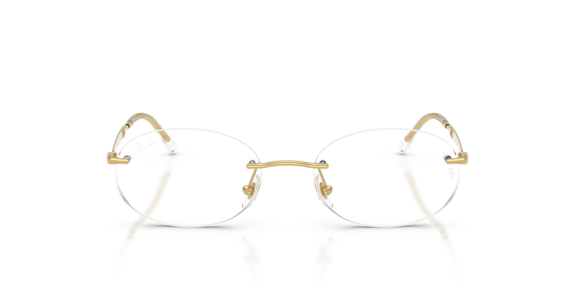 Ray-Ban Rb3767v Optics Optical Arista Gold Frame Clear Lenses Polarized 50-18