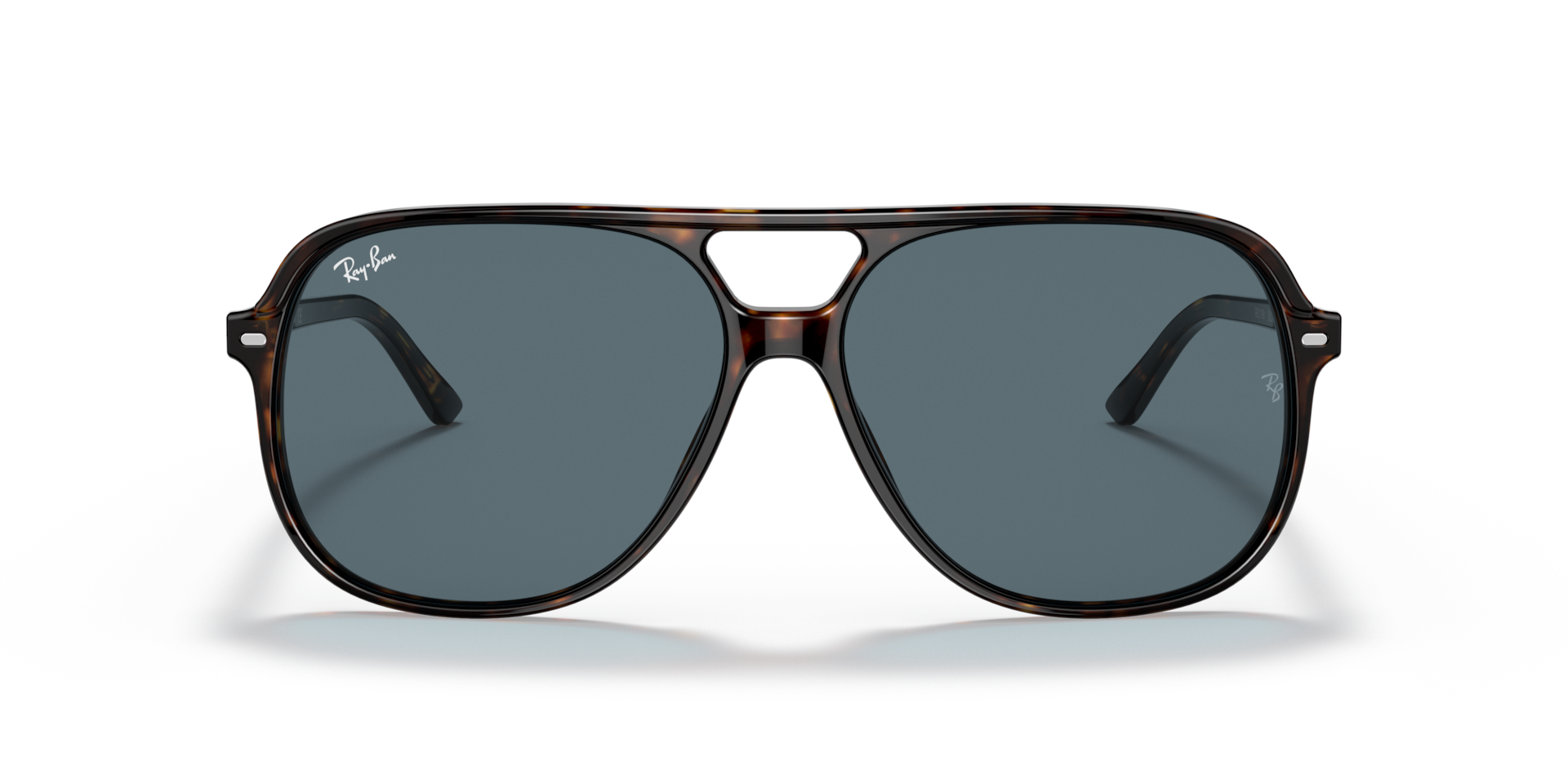 Ray-Ban Bill Sunglasses Havana Frame Blue Lenses 60-14
