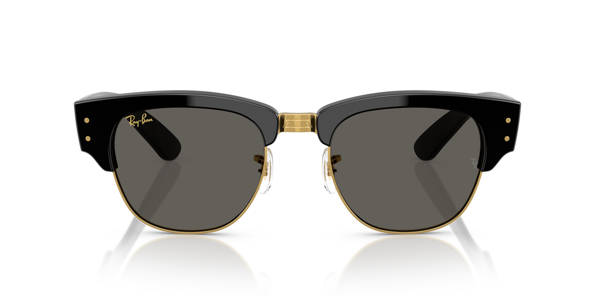 Ray-Ban Mega Clubmaster Blacked Out Collection Sunglasses Black Frame Black Lenses 53-21