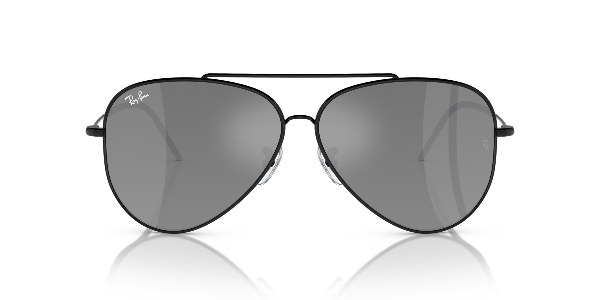 Ray-Ban RBR0101S Aviator Reverse 002/GS Men's Sunglasses Black Size 59