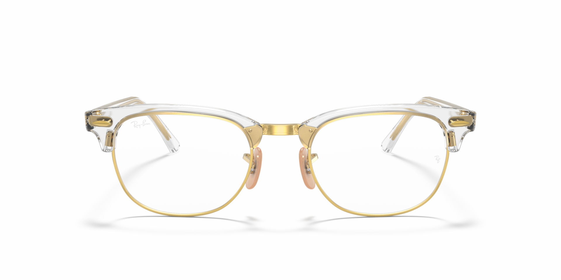 Ray-Ban Clubmaster Optics Optical Transparent Frame Clear Lenses 49-21