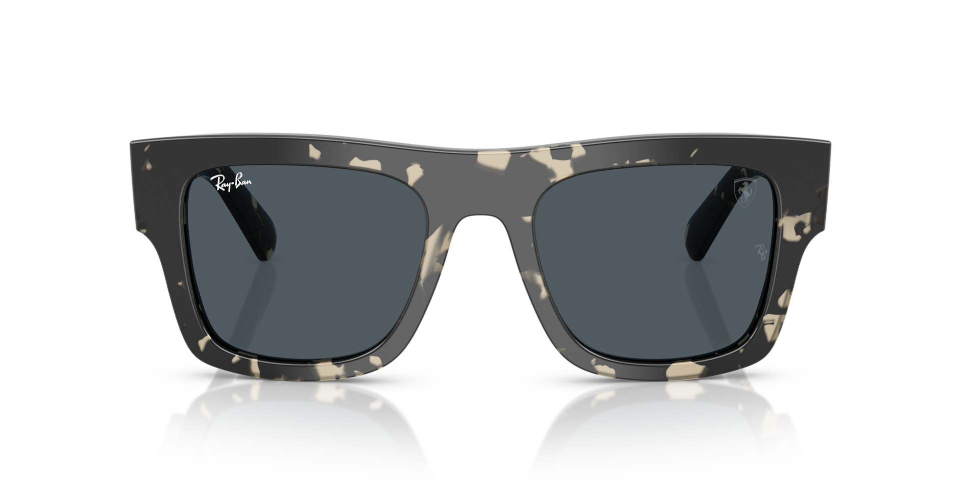 Ray-Ban Rb2217m Scuderia Ferrari Collection Sunglasses Grey Havana Frame Grey Lenses 53-21