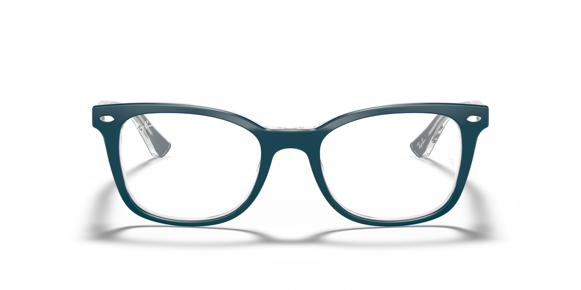 Ray-Ban Rb5285 Optics Optical Blue Frame Clear Lenses Polarized 53-19