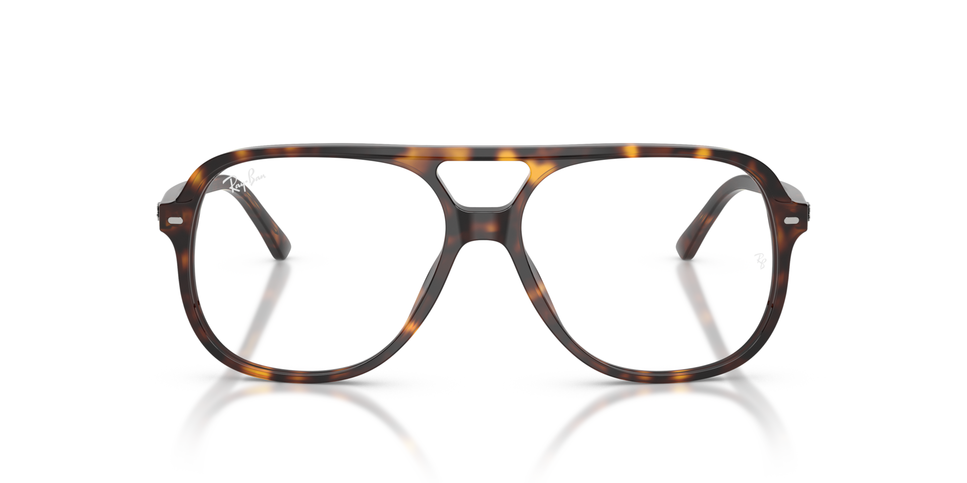 Ray-Ban Bill Optics Optical Havana Frame Clear Lenses Polarized 56-14