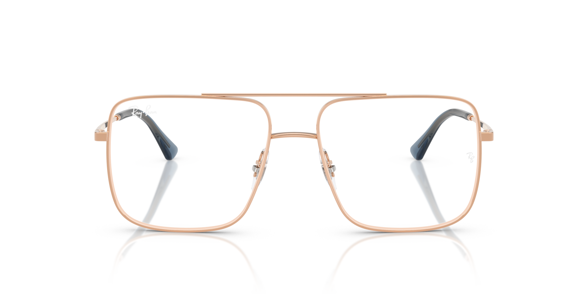 Ray-Ban Ari Optics Bio-based Optical Rose Gold Frame Clear Lenses Polarized 54-16