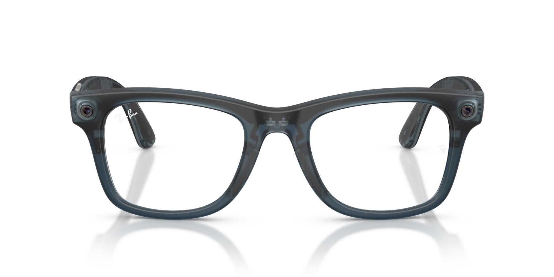 (Gen 3) Ray-Ban Meta Wayfarer Optics Trasparent Ocean Blue frame Demo Lens lenses AI Glasses