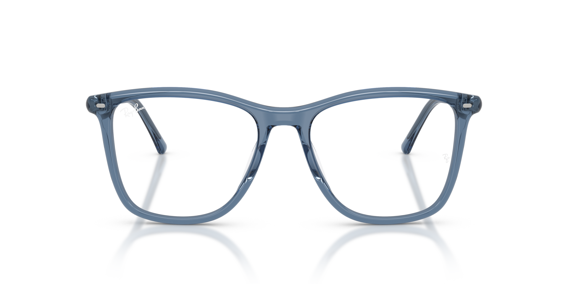 Ray-Ban Rb5455 Optics Optical Transparent Blue Frame Transparent Lenses Polarized 54-17