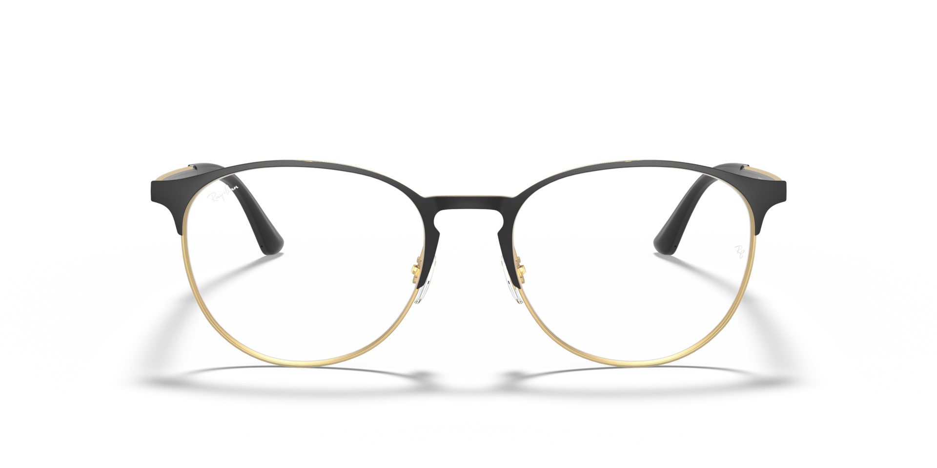 Ray-Ban Rb6375 Optics Optical Gold Frame Clear Lenses Polarized 53-18