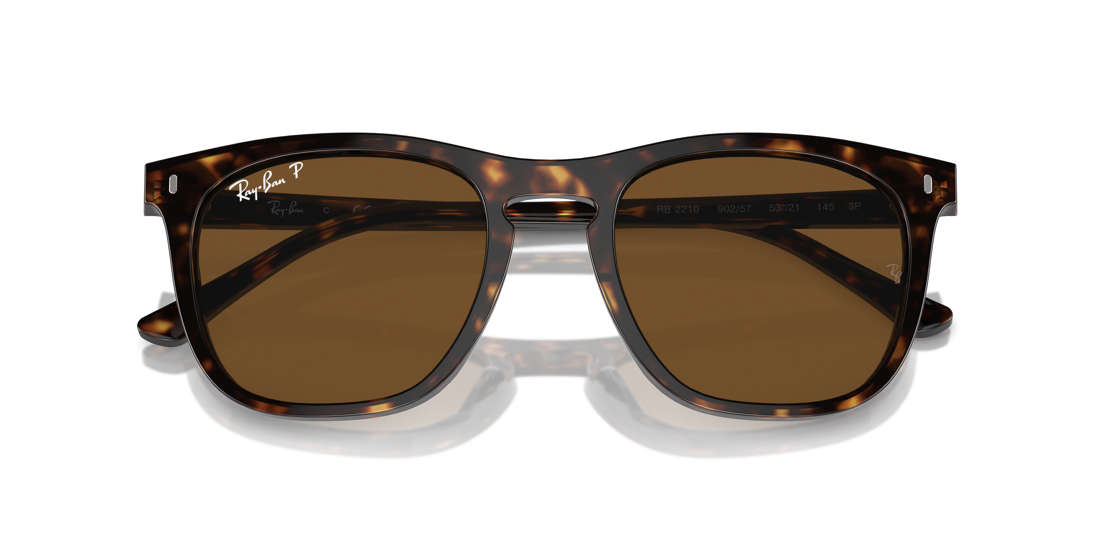 Ray Ban べっこう柄 Ray-Ban RB2210 Sunglasses | Clearly