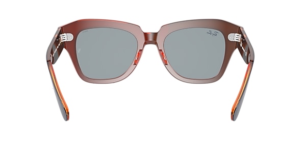 Ray-Ban Sunglasses RB2186 STATE STREET ORANGE FLUO