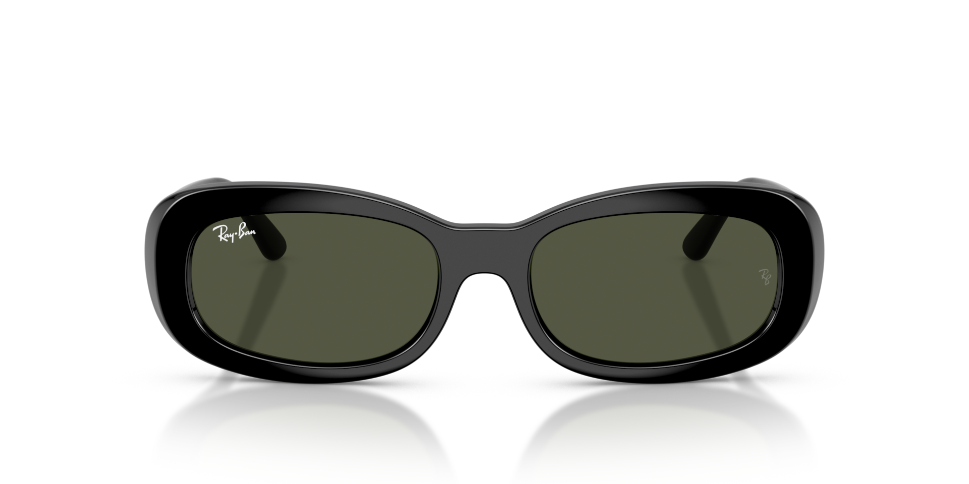 Ray-Ban Rb2221 Sunglasses Black Frame Green Lenses 53-18