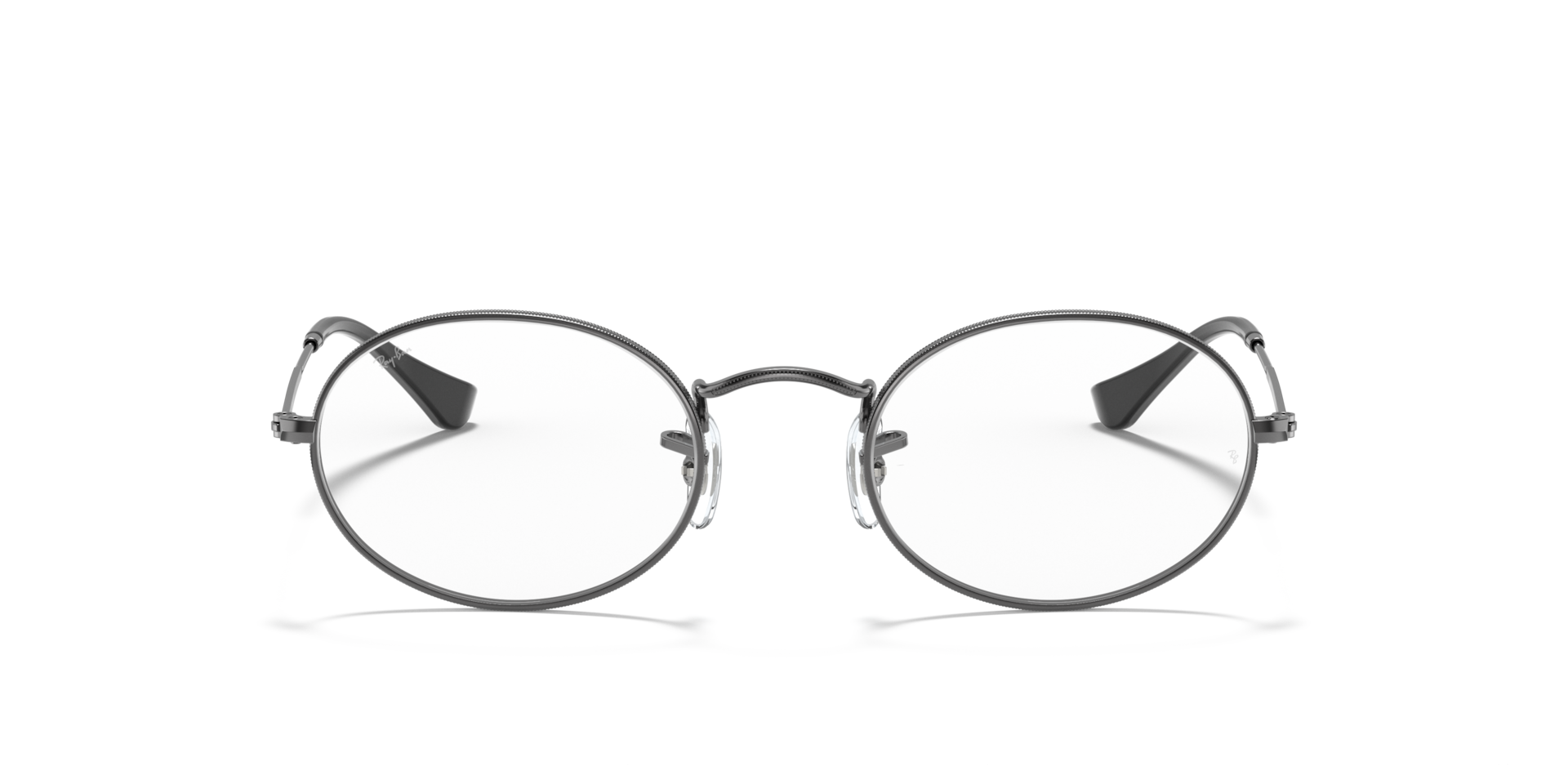 Ray-Ban Oval Optics Optical Gunmetal Frame Clear Lenses 51-21