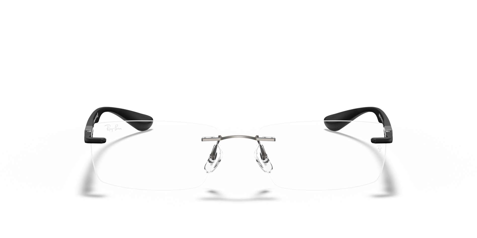 Ray-Ban Rb8724 Optics Optical Black Frame Clear Lenses Polarized 54-17